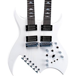 B.C. Rich Rich "B"  Legacy Doubleneck Electric Guitar Trans Red B.C. Rich Rich "B"  Legacy Doubleneck Electric Guitar White