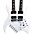 B.C. Rich Rich "B"  Legacy Doubleneck Electric Guitar Trans Red B.C. Rich Rich "B"  Legacy Doubleneck Electric Guitar White