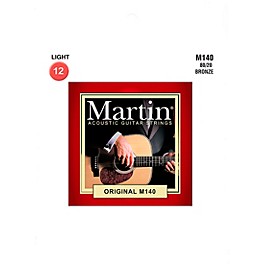 Martin M140 Martin Acoustic 80/20 Light Guitar String