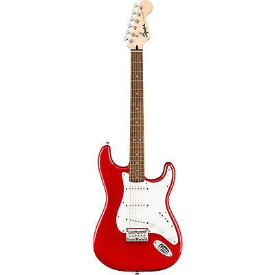 Squier Bullet Stratocaster Hardtail Limited-Edition Electric Guitar Red Sparkle for sale