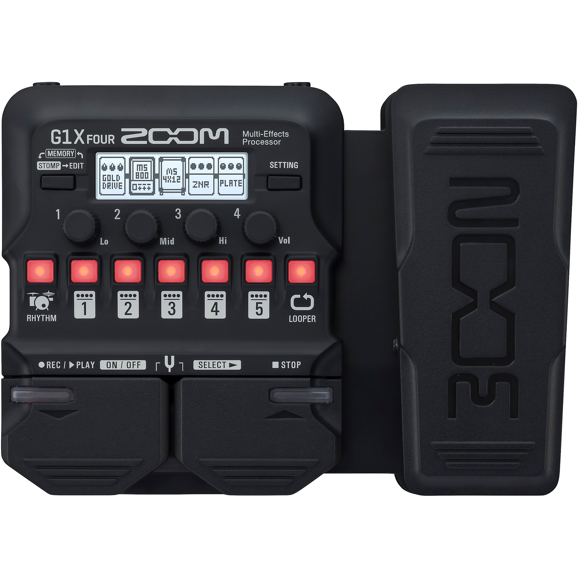Zoom G1X FOUR Guitar Multi-Effects Processor With Expression Pedal