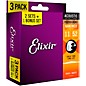 Elixir Bonus Pack Elixir Strings Phosphor Bronze Bronze Acoustic Guitar Strings with NANOWEB Coating, Custom Light (.011-.052) thumbnail