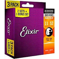 Elixir 80/20 Bronze 12-String Acoustic Guitar Strings with