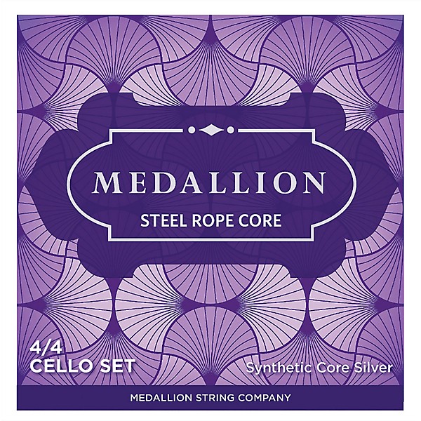Medallion Strings Ropecore Steel Cello String Set 4/4 Size, Medium