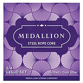 Medallion Strings Ropecore Steel Cello String Set 3/4 S... Medallion Strings Ropecore Steel Cello String Set 3/4 Size, Medium