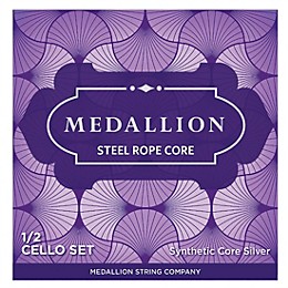 Medallion Strings Ropecore Steel Cello String Set 1/2 Size, Medium