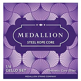 Medallion Strings Ropecore Steel Cello String Set 1/4 Size, Medium