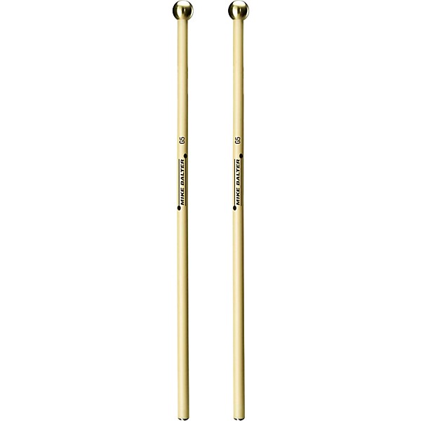 Balter Mallets Glock, Bell and Xylo Series Rattan Handle Bell Mallets Hard Round Brass