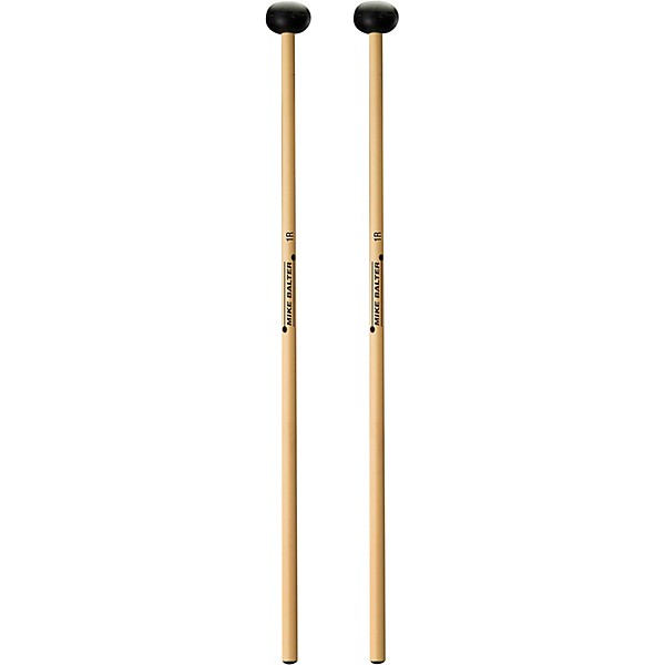 Balter Mallets Unwound Series Rattan Handle Marimba Mallets Very Soft Oval Black Rubber