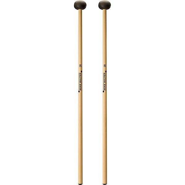 Balter Mallets Unwound Series Rattan Handle Marimba Mallets Medium Soft Oval Brown Rubber