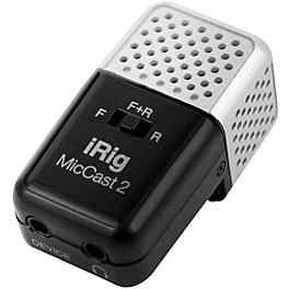 IK Multimedia iRig Mic Cast 2 for iOS, Mac and Select Android Devices