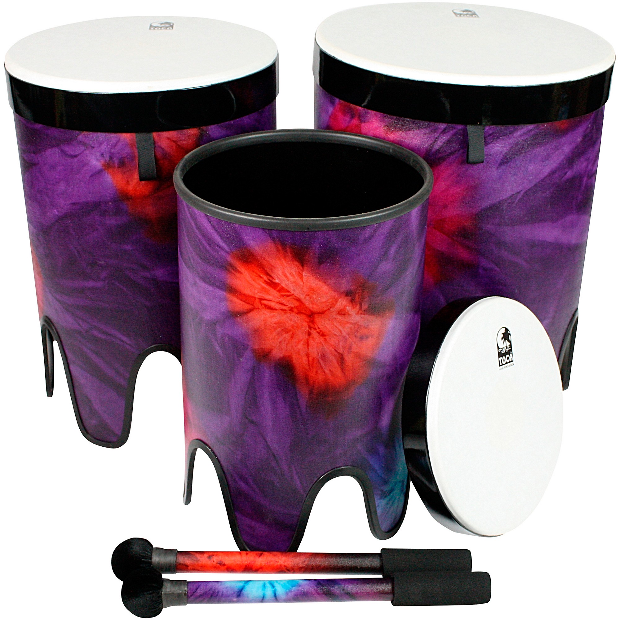 Toca Freestyle II Nesting Tom-Tom Drums With Mallets 12 in., 14 in