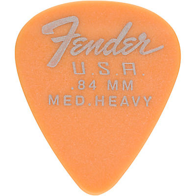 Fender 351 Dura-Tone Delrin Pick (12-Pack), Butterscotch Blonde .84 Mm 12 Pack for sale