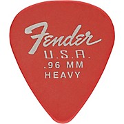 Fender 351 Dura-Tone Delrin Pick (12-Pack), Fiesta Red .96 Mm 12 Pack for sale