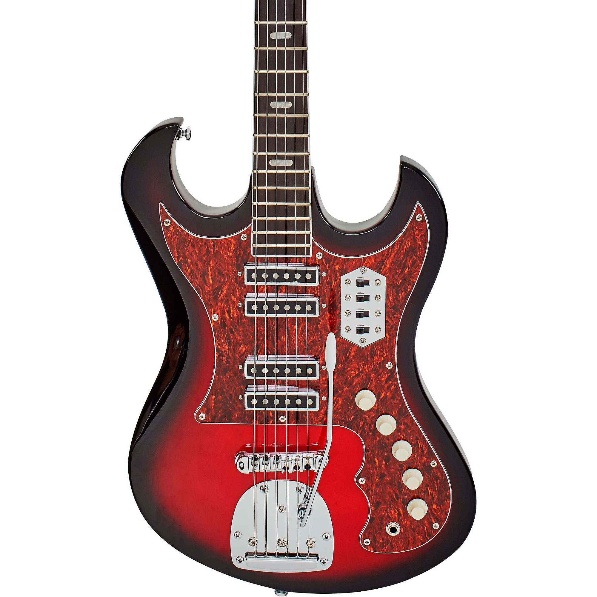 Eastwood SD-40 Hound Dog Electric Guitar Red Burst | Guitar Center
