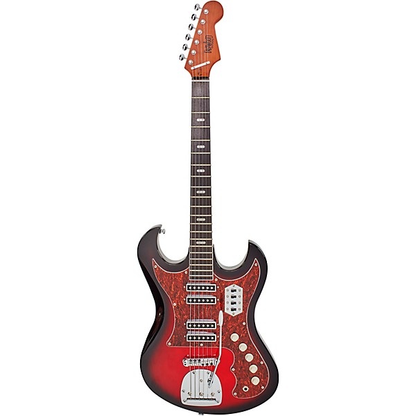 Eastwood SD-40 Hound Dog Electric Guitar Red Burst | Guitar Center