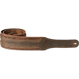 Taylor 3" Element Distressed Leather Guitar Strap Dark Brown 3 in.