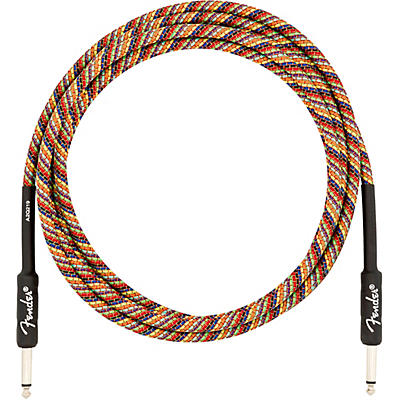 Fender Festival Straight To Straight Instrument Cable 10 Ft. Rainbow for sale