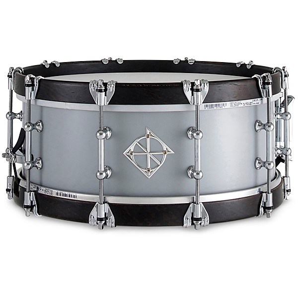 Dixon Artisan Equator Wenge Wood Hoop Snare Drum 14 x 5.5 in. Satin Cool Grey