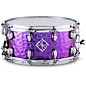 Dixon Cornerstone Titanium-Plated Hammered Steel Snare Drum 14 x 6.5 in. Purple thumbnail