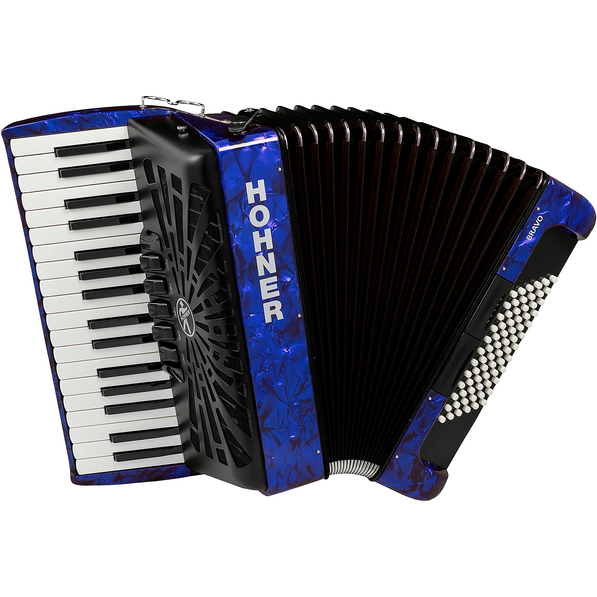HOHNER BravoIII72 Black　アコーディオン ブラック Hohner Bravo III 72 Accordion With Black Bellows - Ted Brown