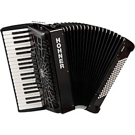 Hohner Bravo III 96 Accordion With Black Bellows Black Hohner Bravo III 96 Accordion With Black Bellows Black