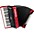 Hohner Bravo III 96 Accordion With Black Bellows Black Hohner Bravo III 96 Accordion With Black Bellows Red