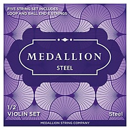 Medallion Strings Steel Violin String Set 1/16 Size, Medium Medallion Strings Steel Violin String Set 1/2 Size, Medium