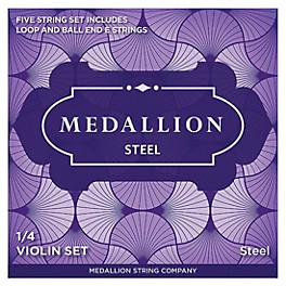 Medallion Strings Steel Violin String Set 1/16 Size, Medium Medallion Strings Steel Violin String Set 1/4 Size, Medium