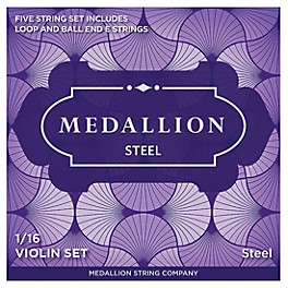 Medallion Strings Steel Violin String Set 1/16 Size, Medium Medallion Strings Steel Violin String Set 1/16 Size, Medium