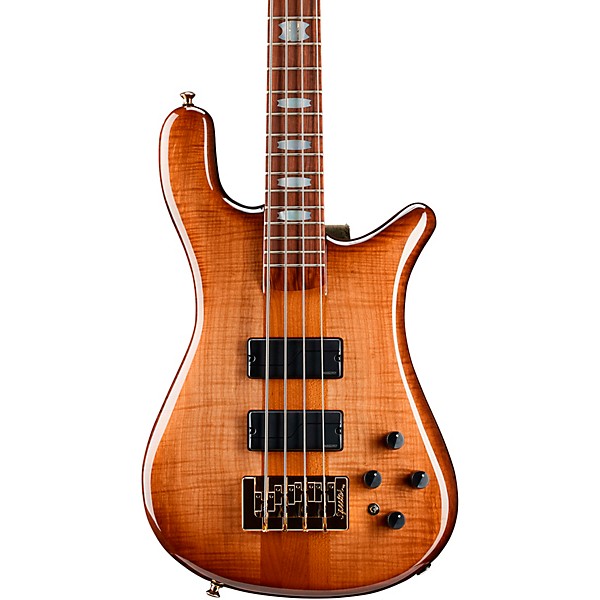 Spector NS4 Roasted Flame Maple Top Electric Bass Tobacco Sunburst