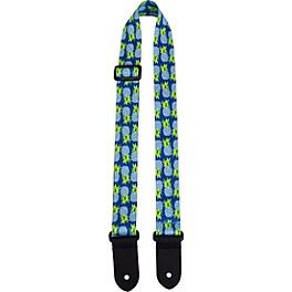 Perri's 1.5" Polyester Ukulele Strap Blue Pineapples 1.5 Perri's 1.5" Polyester Ukulele Strap Blue Pineapples 1.5