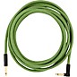 Fender Festival Pure Hemp Straight to Angle Instrument Cable 18.6 ft. Green thumbnail
