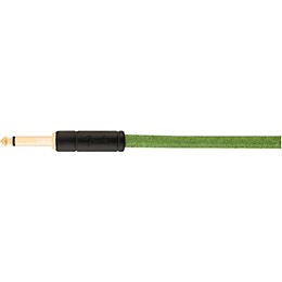 Fender Festival Pure Hemp Straight to Angle Instrument Cable 10 ft. Green
