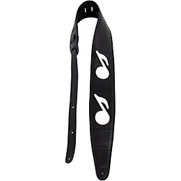 Perri's 3.5" Padded Leather Guitar Strap Music Note 3.5 in.