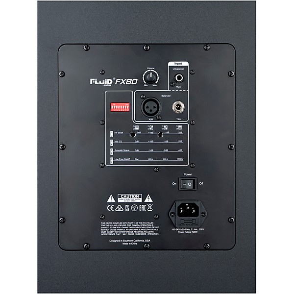 Fluid Audio FX80 8" Powered Studio Monitor (Each)