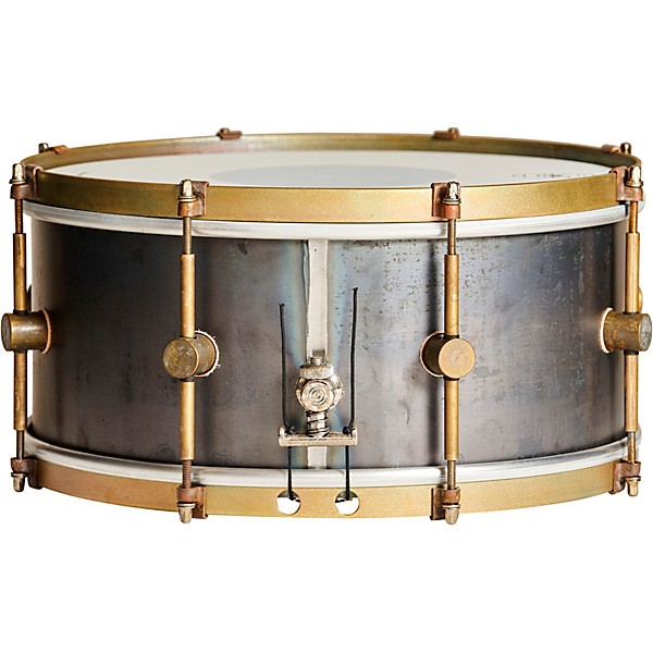 A&F Drum  Co Raw Steel Snare 14 x 6.5 in.