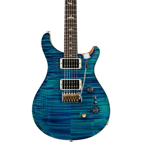 PRS 35th Anniversary Custom 24 with 10 Top and Pattern Regular Neck Electric Guitar Faded Whale Blue
