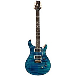 PRS 35th Anniversary Custom 24 with 10 Top and Pattern Regular Neck Electric Guitar Faded Whale Blue