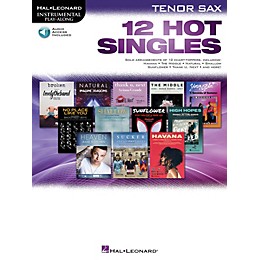 Hal Leonard 12 Hot Singles for Tenor Sax Instrumental Play-Along Book/Audio Online