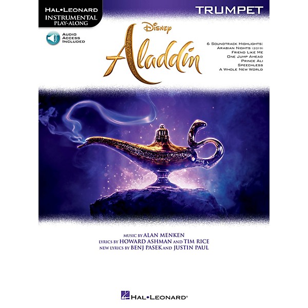 Hal Leonard Aladdin for Trumpet Instrumental Play-Along Book/Audio Online