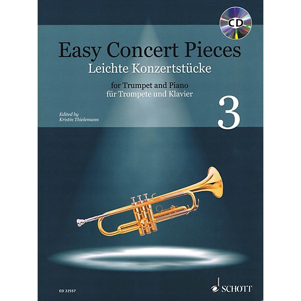 Schott Easy Concert Pieces - 22 Pieces from 5 Centuries for Trumpet and Piano Book/CD