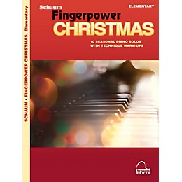 SCHAUM Fingerpower Christmas - 10 Seasonal Piano Solos with Technique Warm-Ups