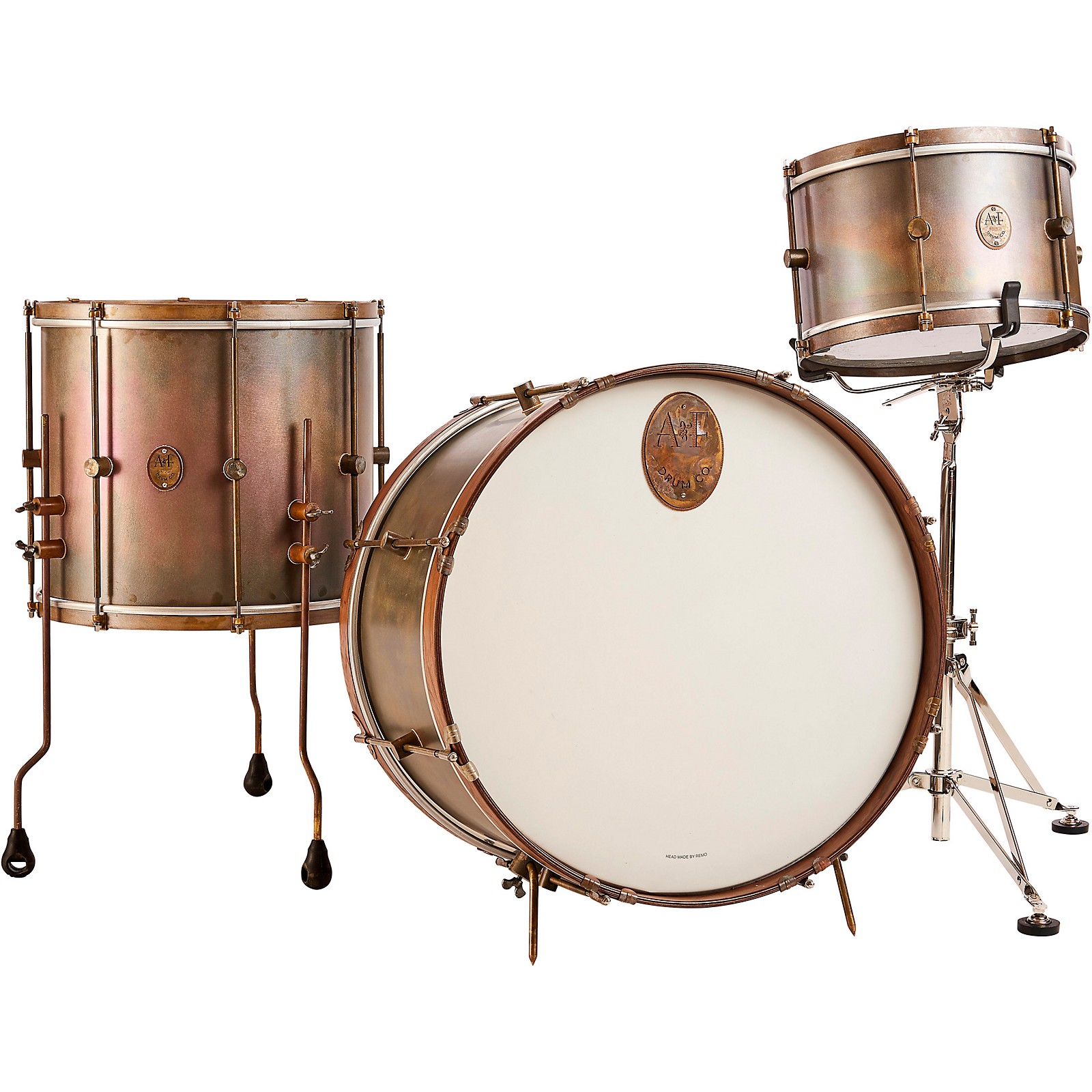 A&F Drum Co Royal Brass 3Piece Shell Pack Guitar Center