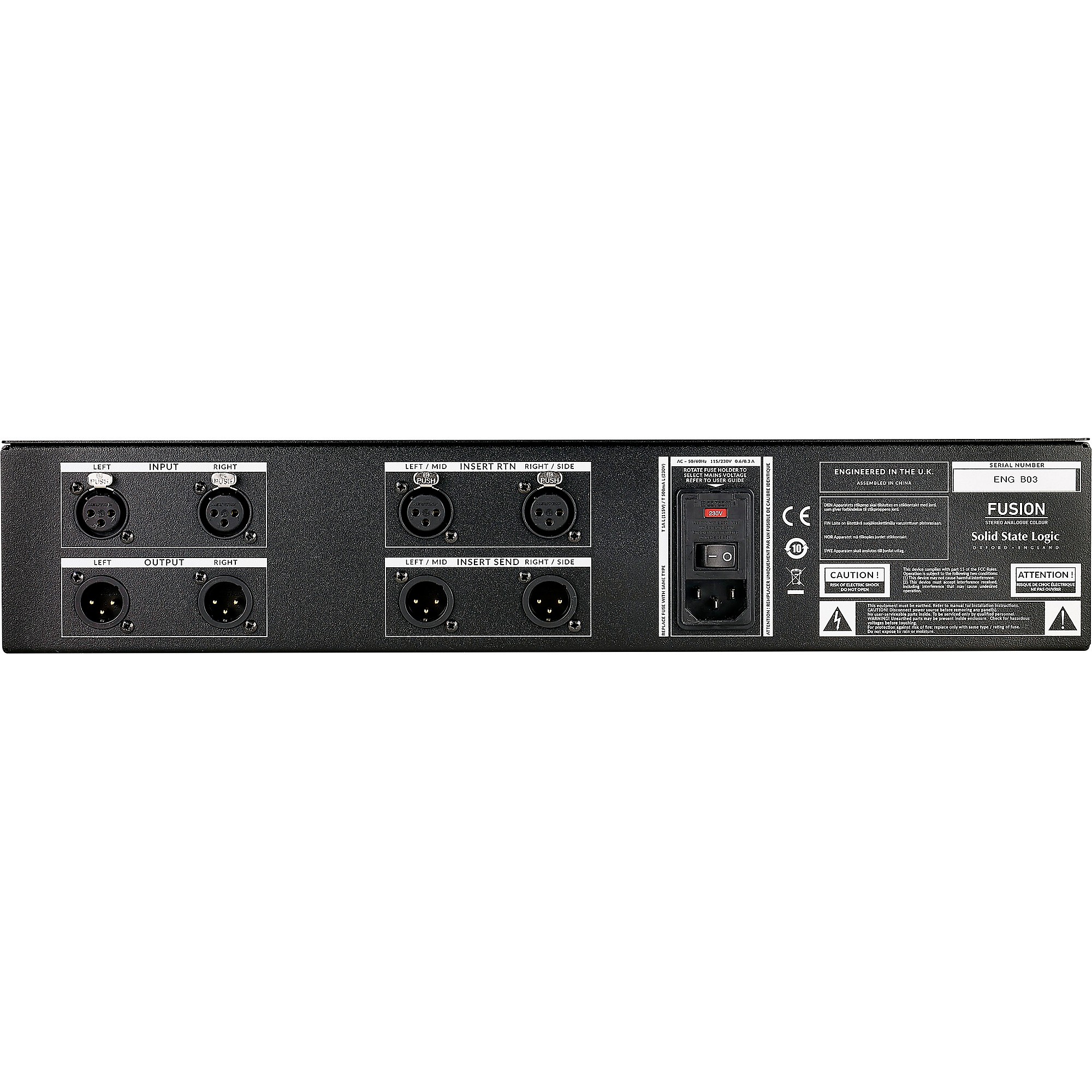 Solid State Logic Fusion Analog 2U Stereo Outboard Processor