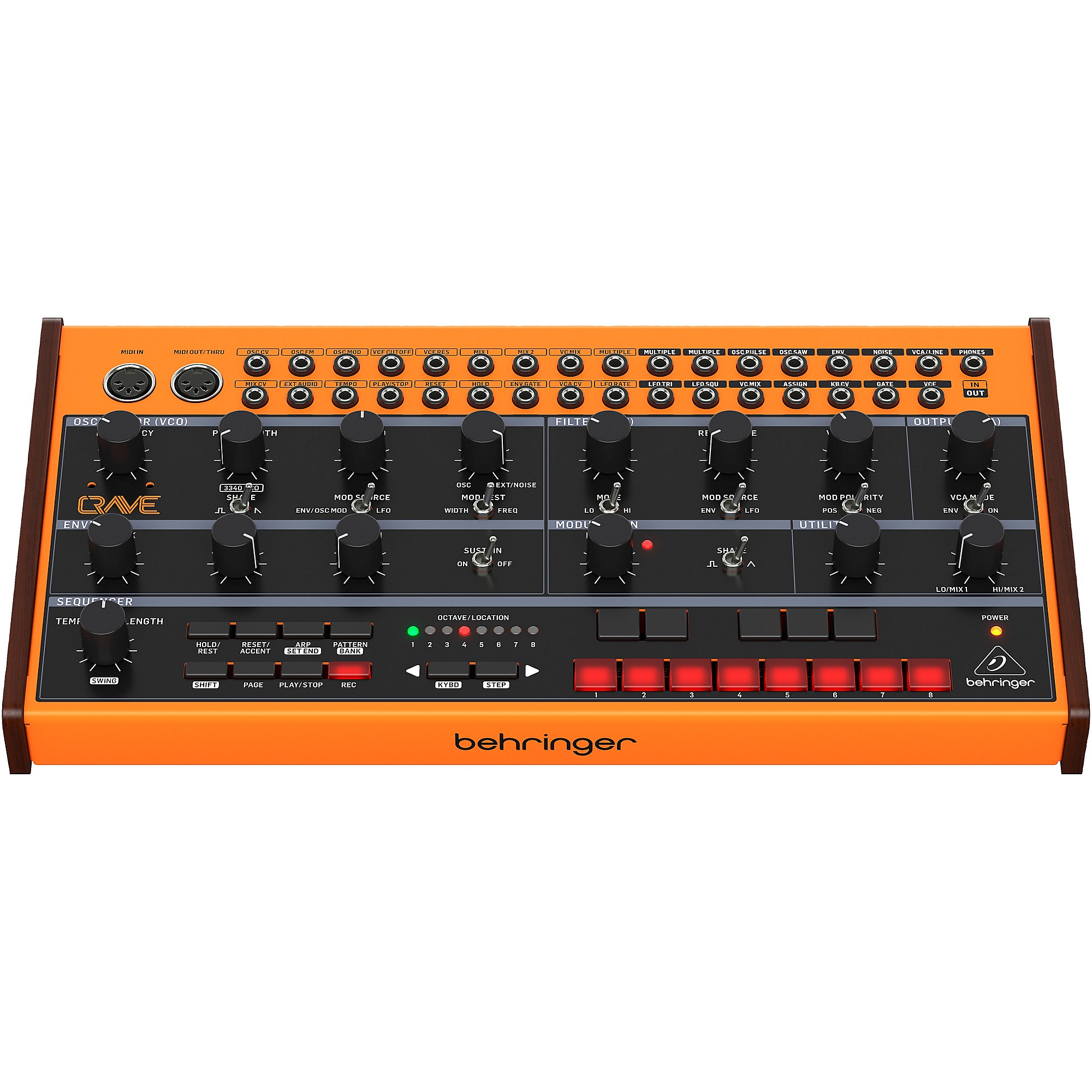 Behringer Crave アナログ セミモジュラー シンセサイザー Amazon.co.jp: ベリンガー アナログセミモジュラー