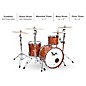 Hendrix Drums Perfect Ply Series Bubinga 3-Piece Shell Pack Gloss