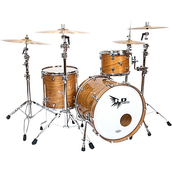 Hendrix Drums Perfect Ply Series Walnut 3-Piece Shell Pack Gloss