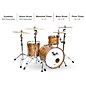 Hendrix Drums Perfect Ply Series Walnut 3-Piece Shell Pack Gloss