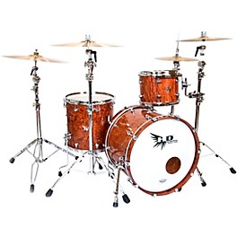 Hendrix Drums Perfect Ply Series Bubinga 3-Piece Shell Pack with 22x16" Bass Drum Gloss